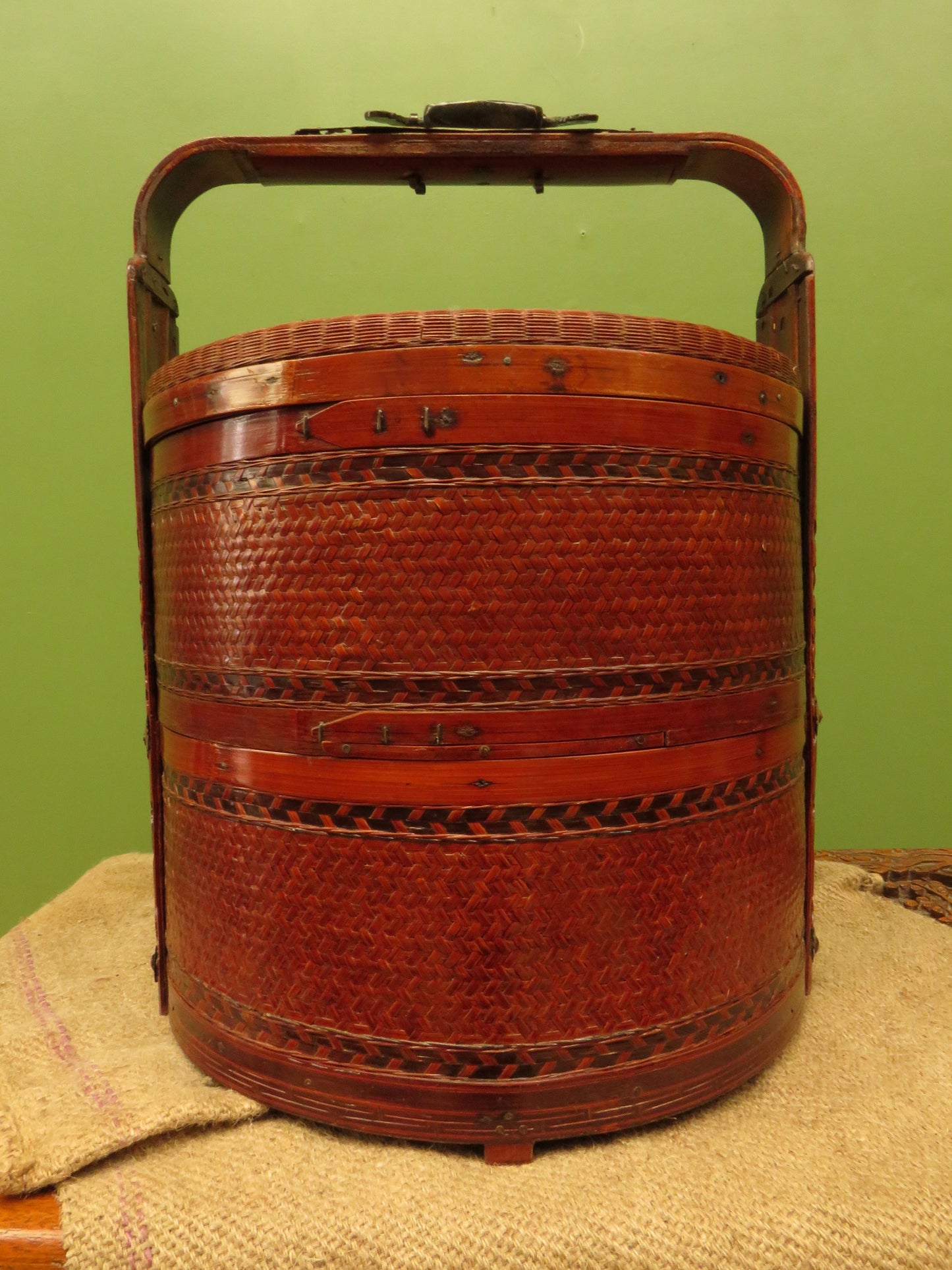 Large Chinese Wedding Basket with two tiers