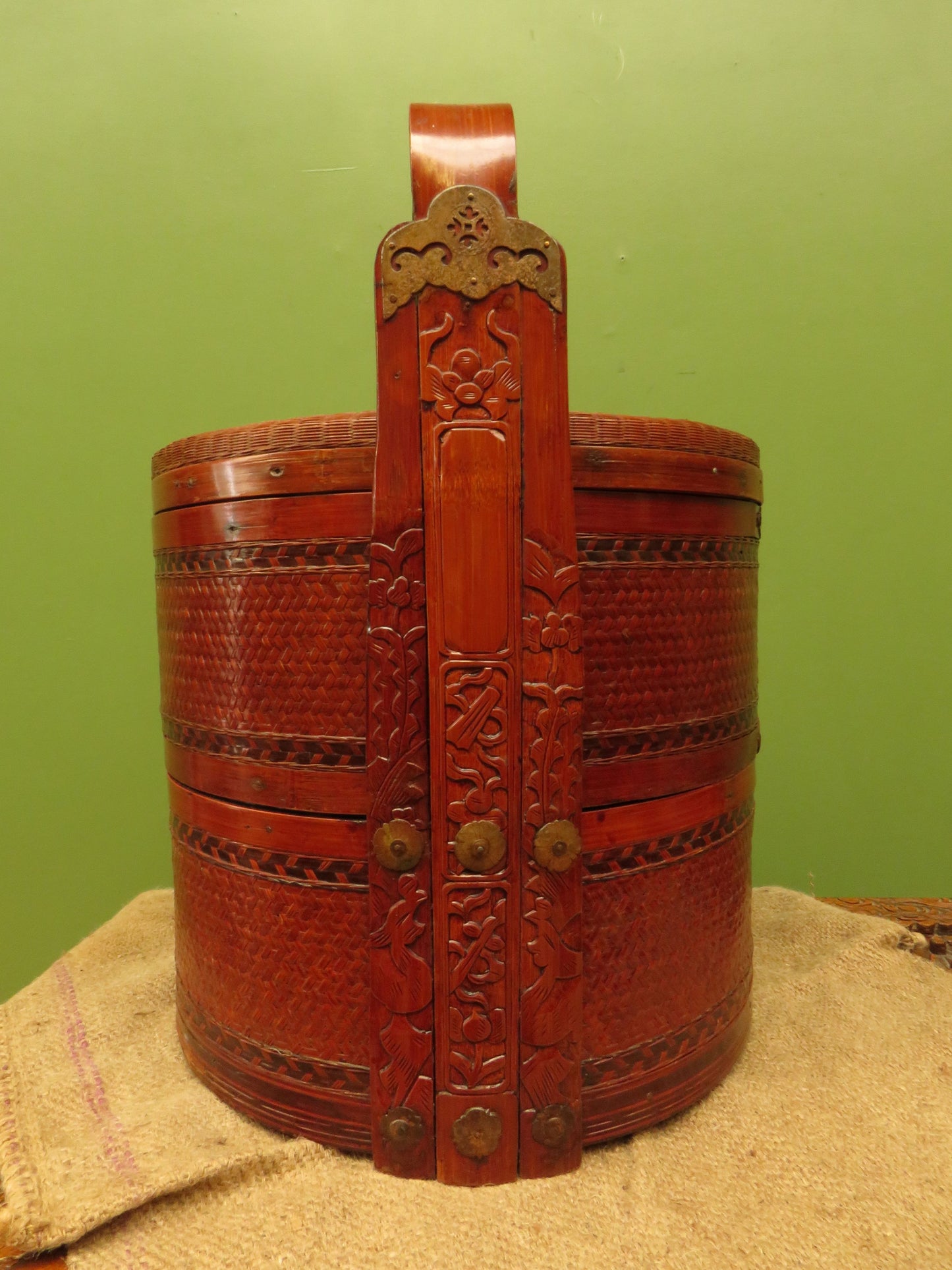 Large Chinese Wedding Basket with two tiers