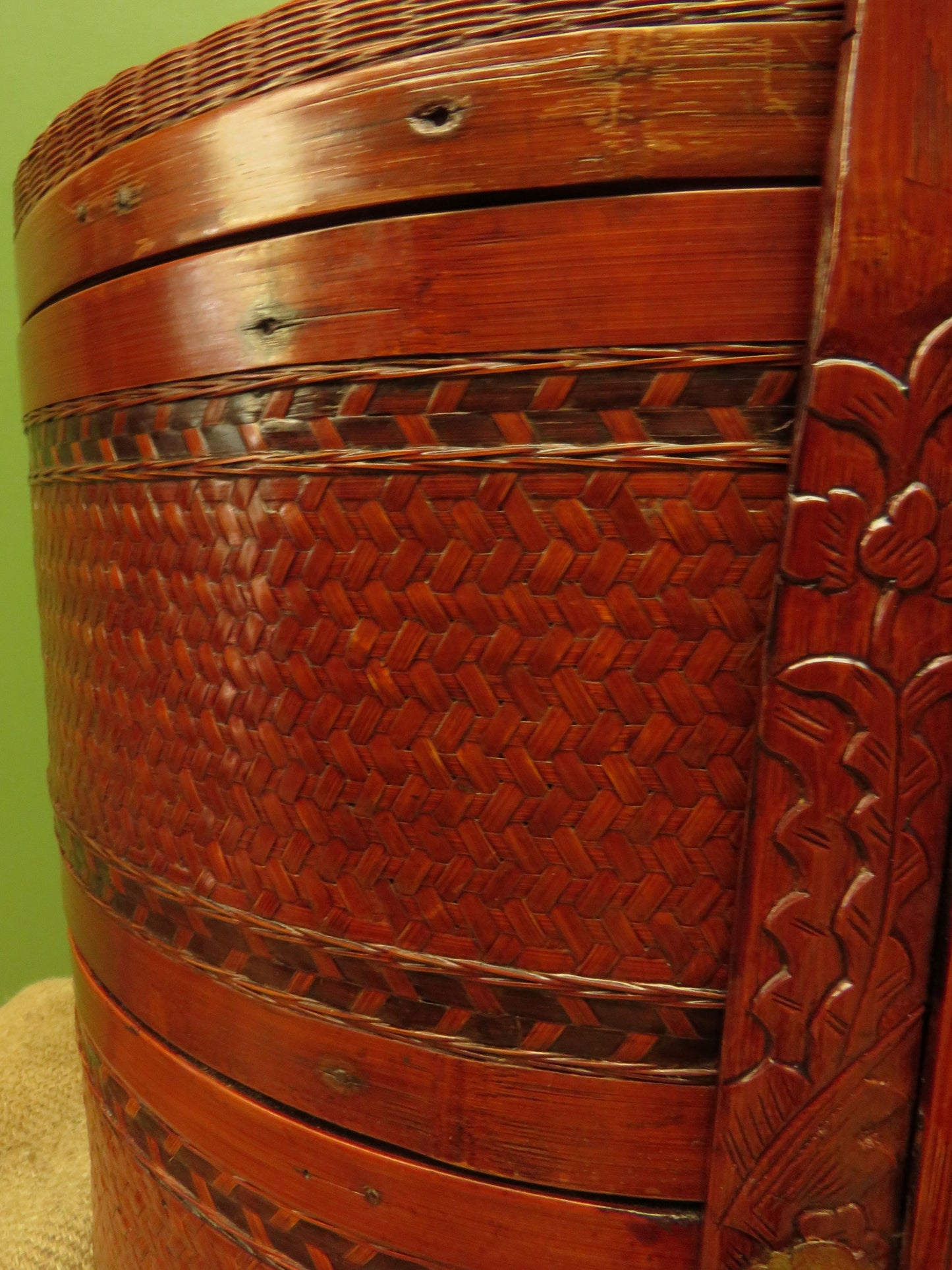 Large Chinese Wedding Basket with two tiers