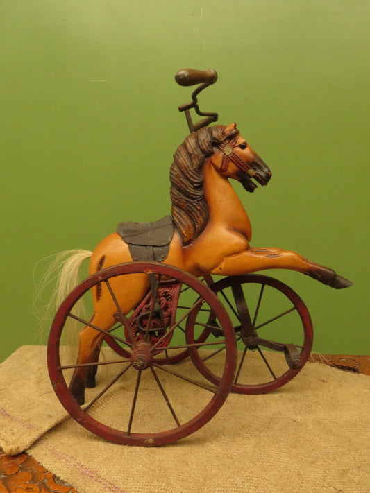 Antique French Horse Tricycle Velocipede