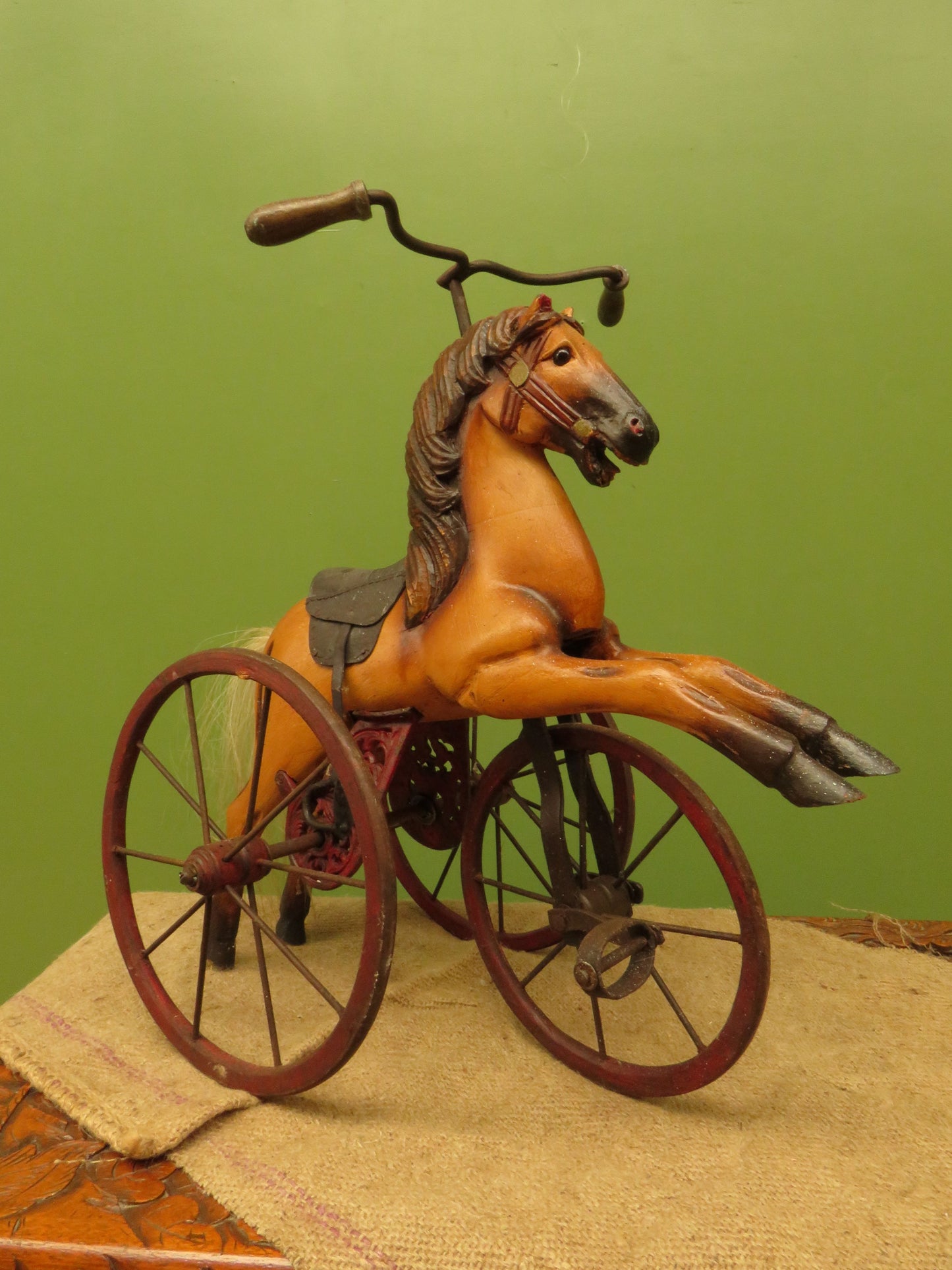 Antique French Horse Tricycle Velocipede