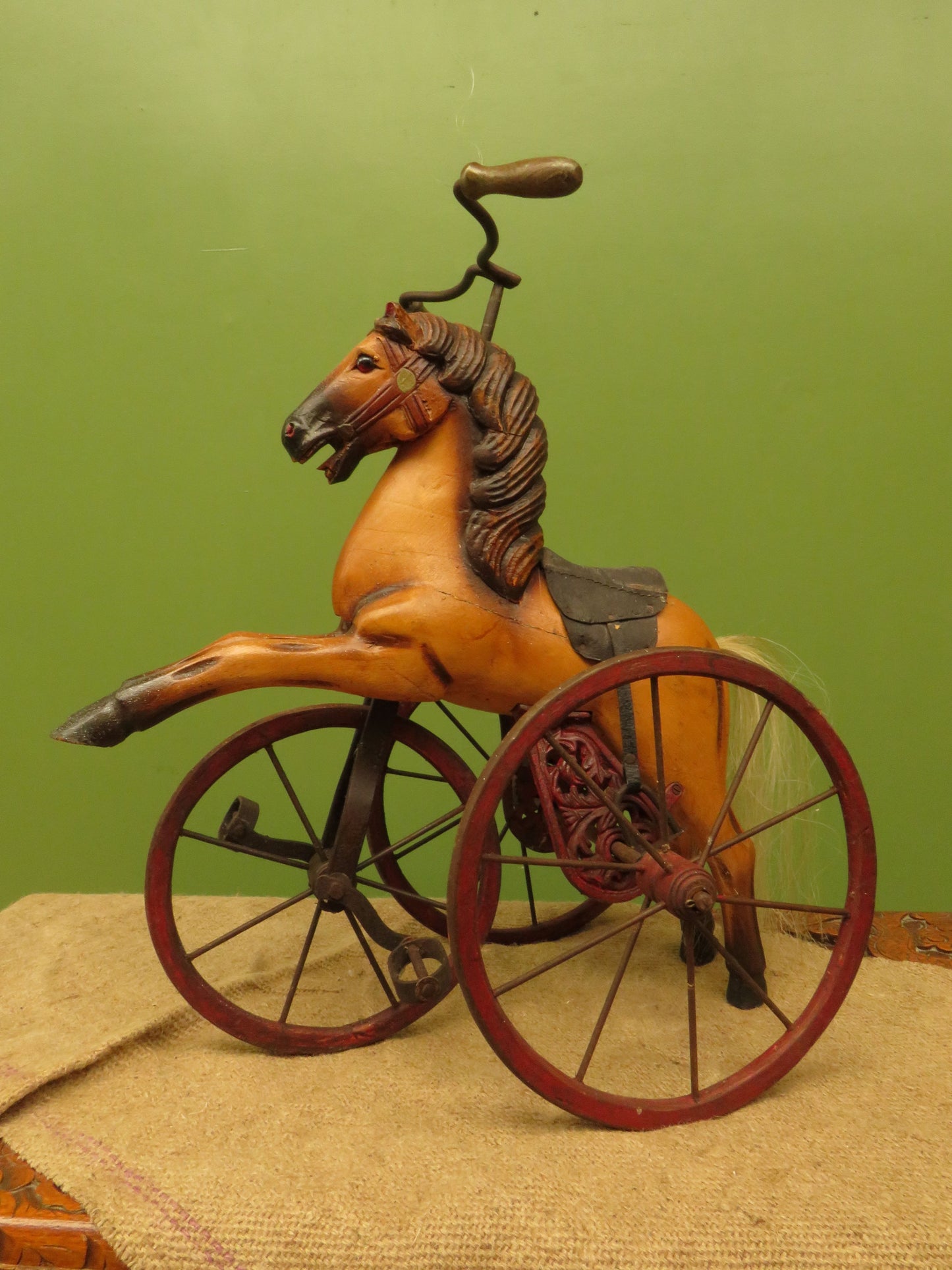 Antique French Horse Tricycle Velocipede