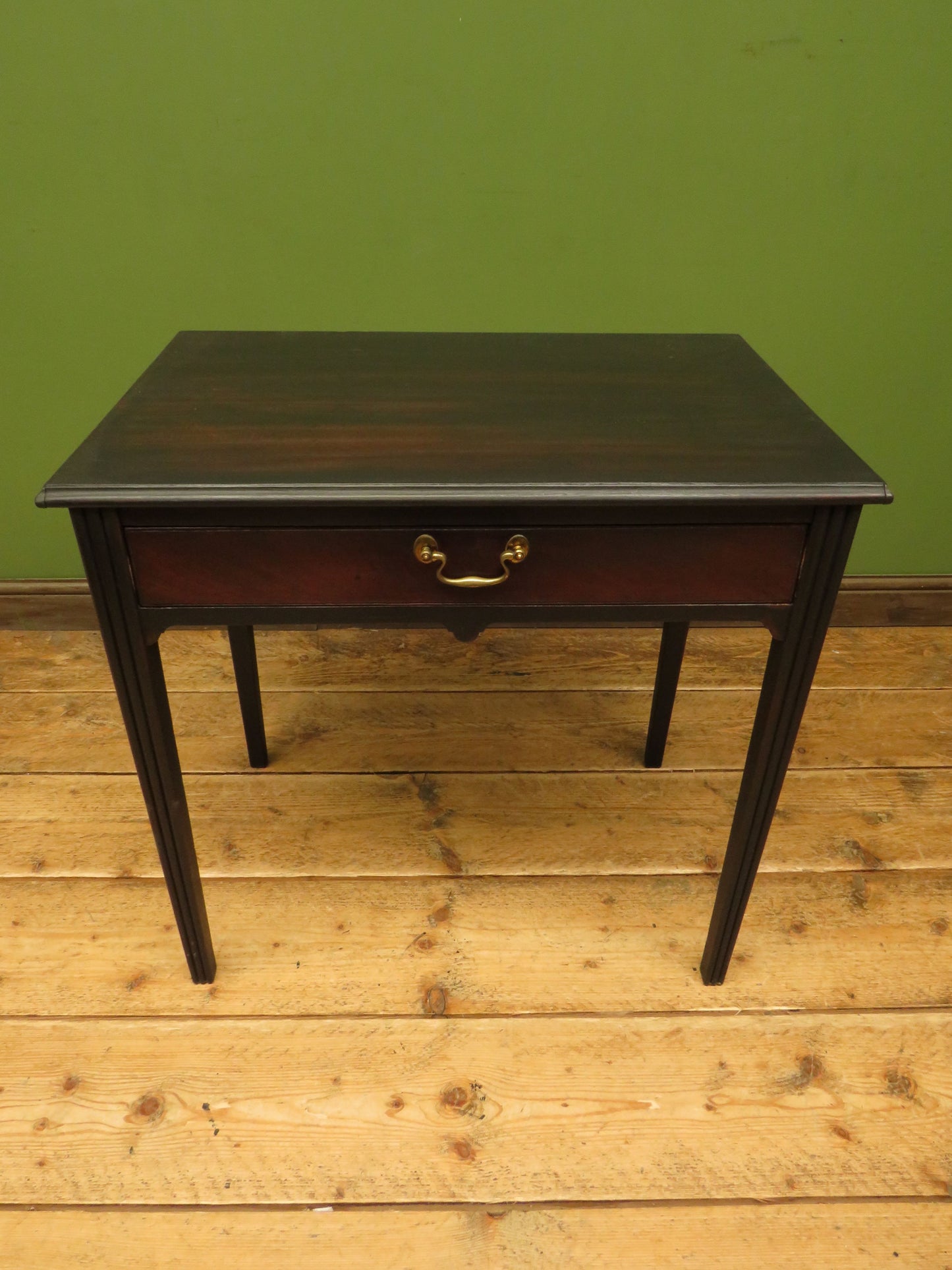 Black Side Table with Drawer