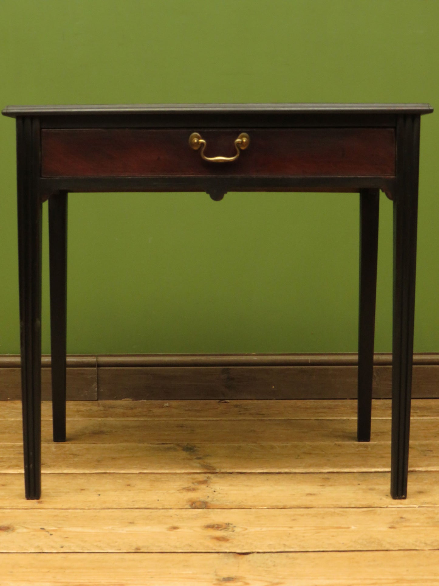 Black Side Table with Drawer