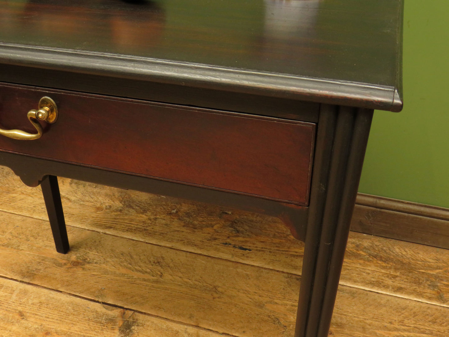 Black Side Table with Drawer