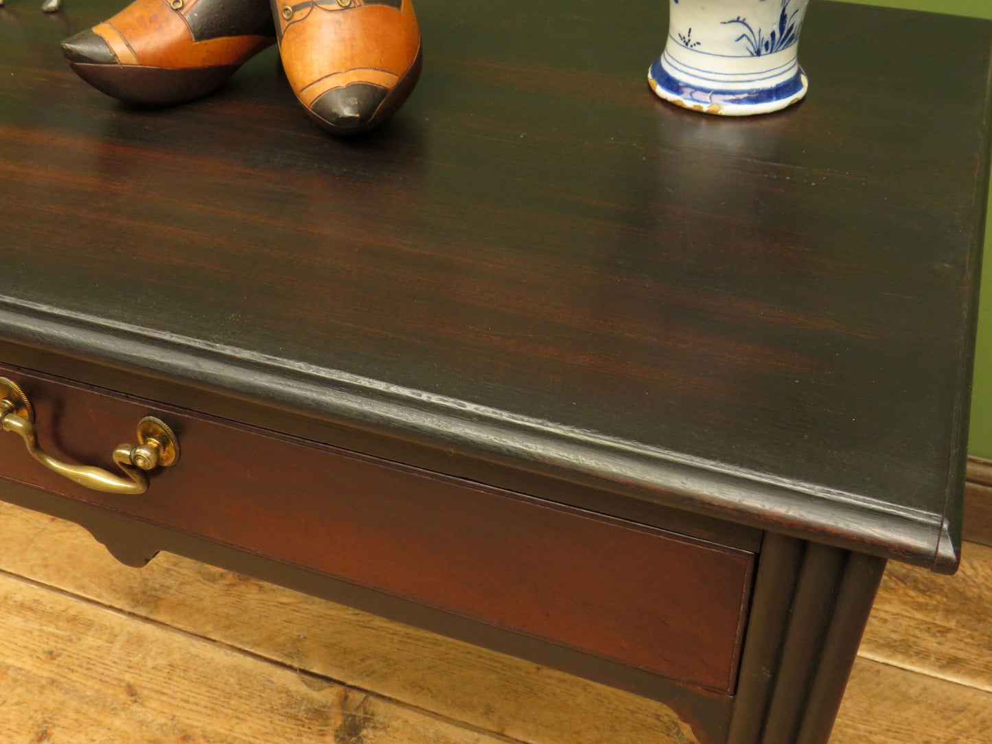 Black Side Table with Drawer