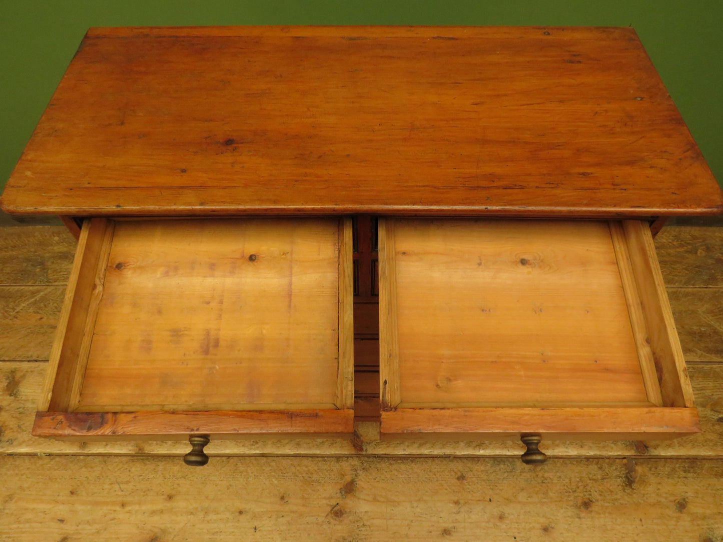 Vintage Pine Bank of Drawers, collectors chest