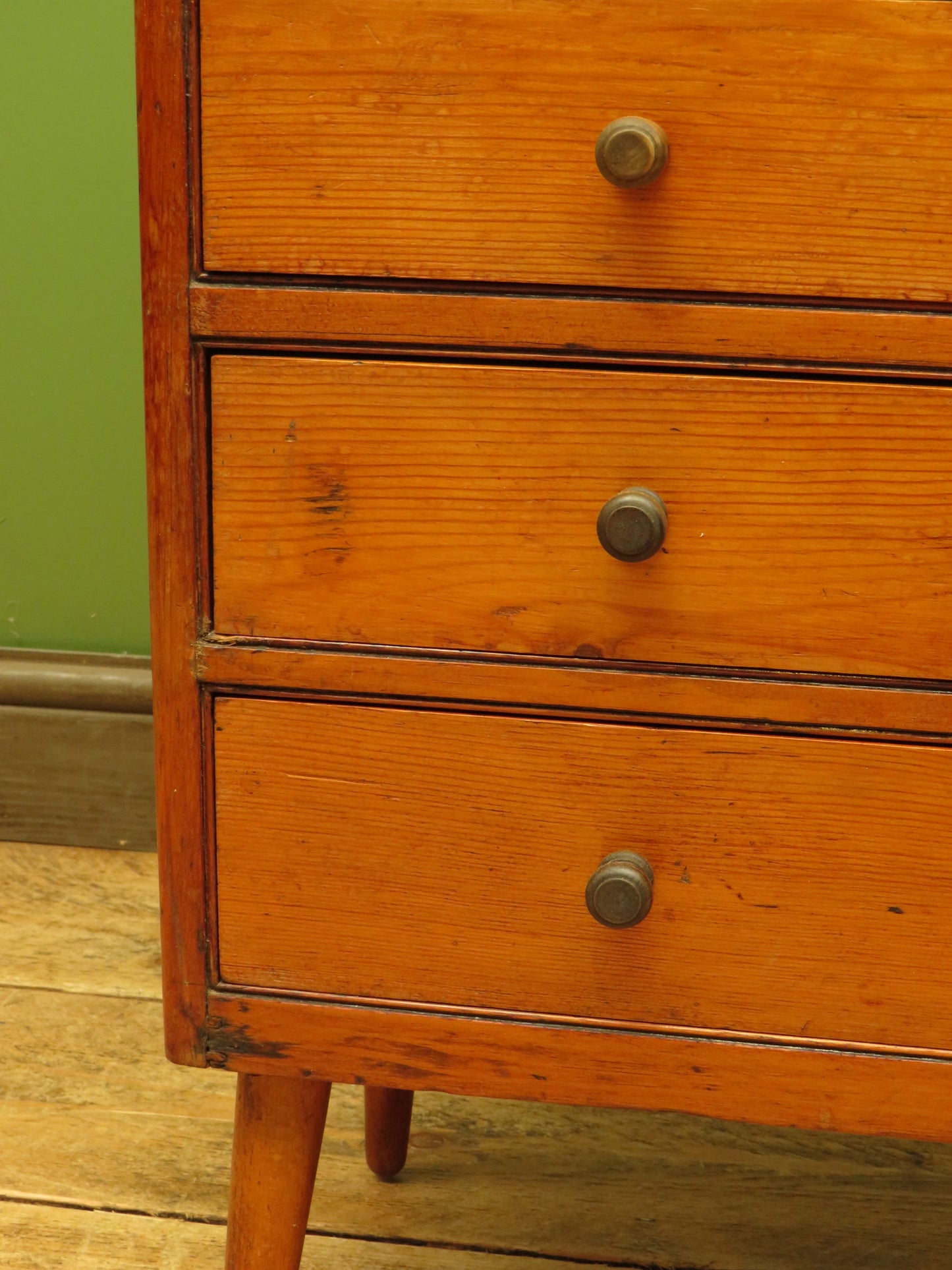 Vintage Pine Bank of Drawers, collectors chest