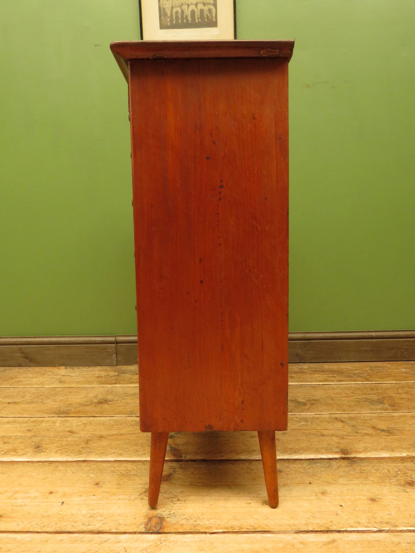 Vintage Pine Bank of Drawers, collectors chest