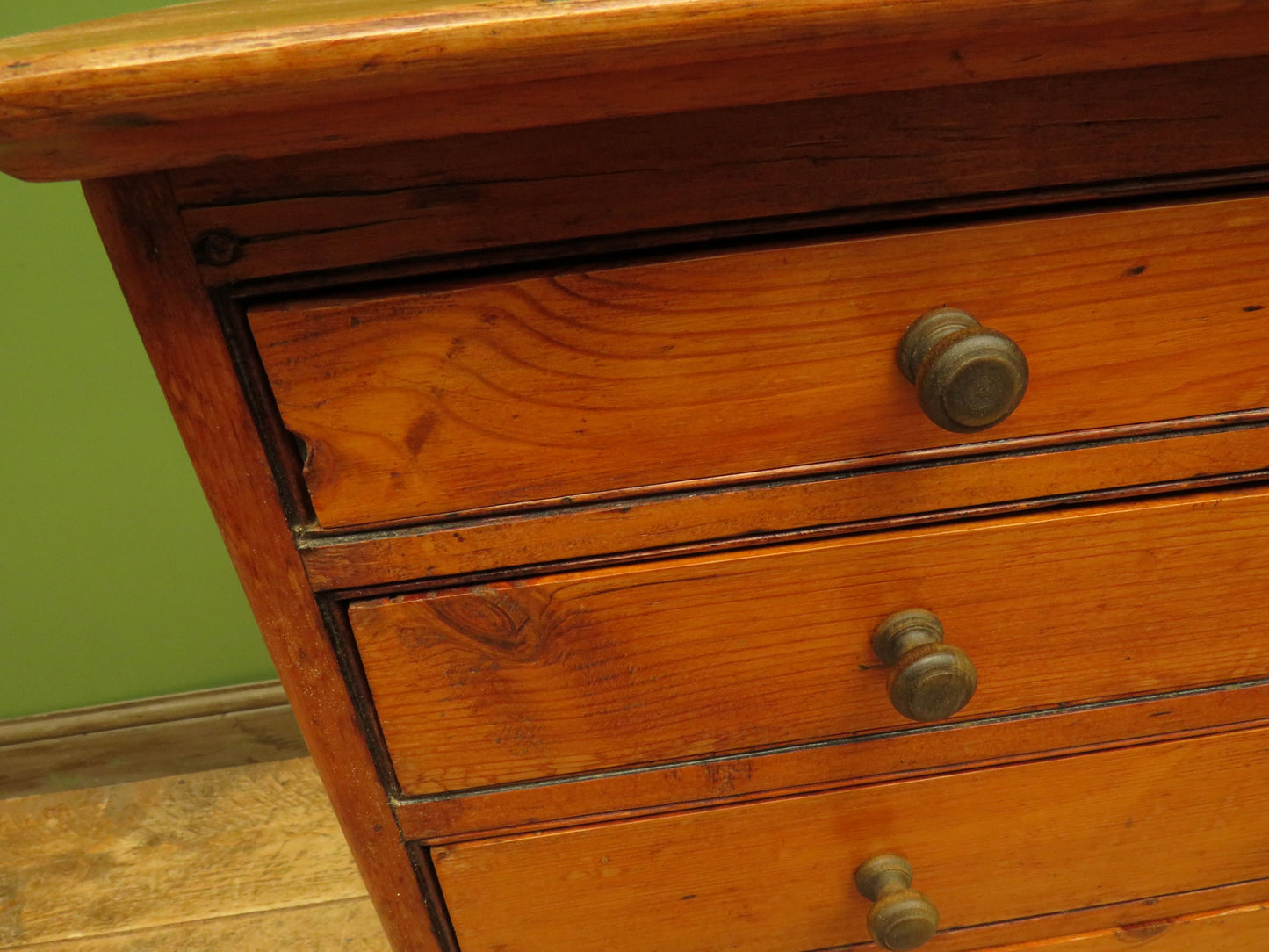 Vintage Pine Bank of Drawers, collectors chest