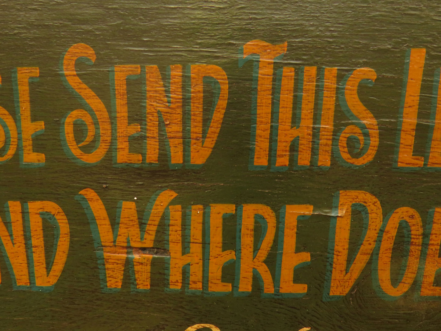 Humorous Irish Hand Painted Wooden Sign