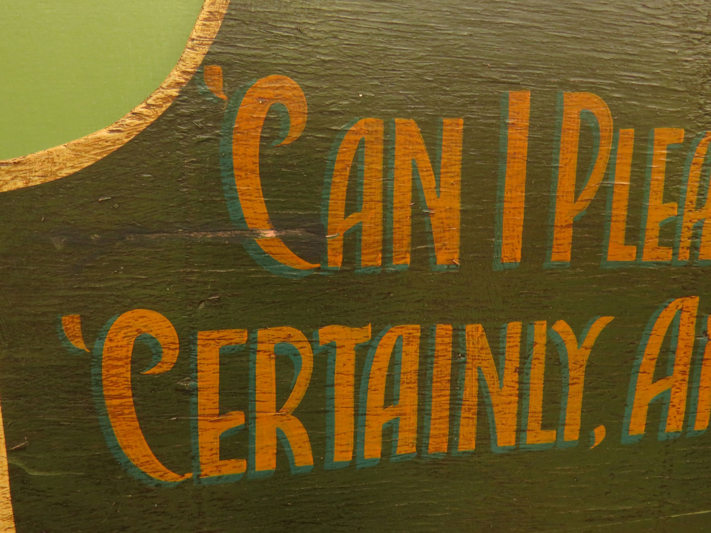 Humorous Irish Hand Painted Wooden Sign