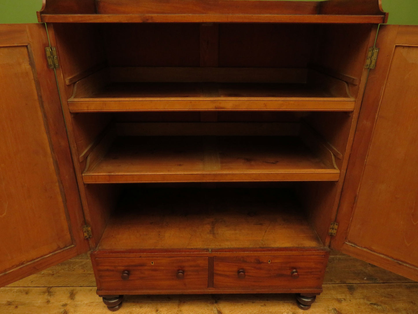Antique Irish Linen Press Cupboard from Merrion Castle, Dublin