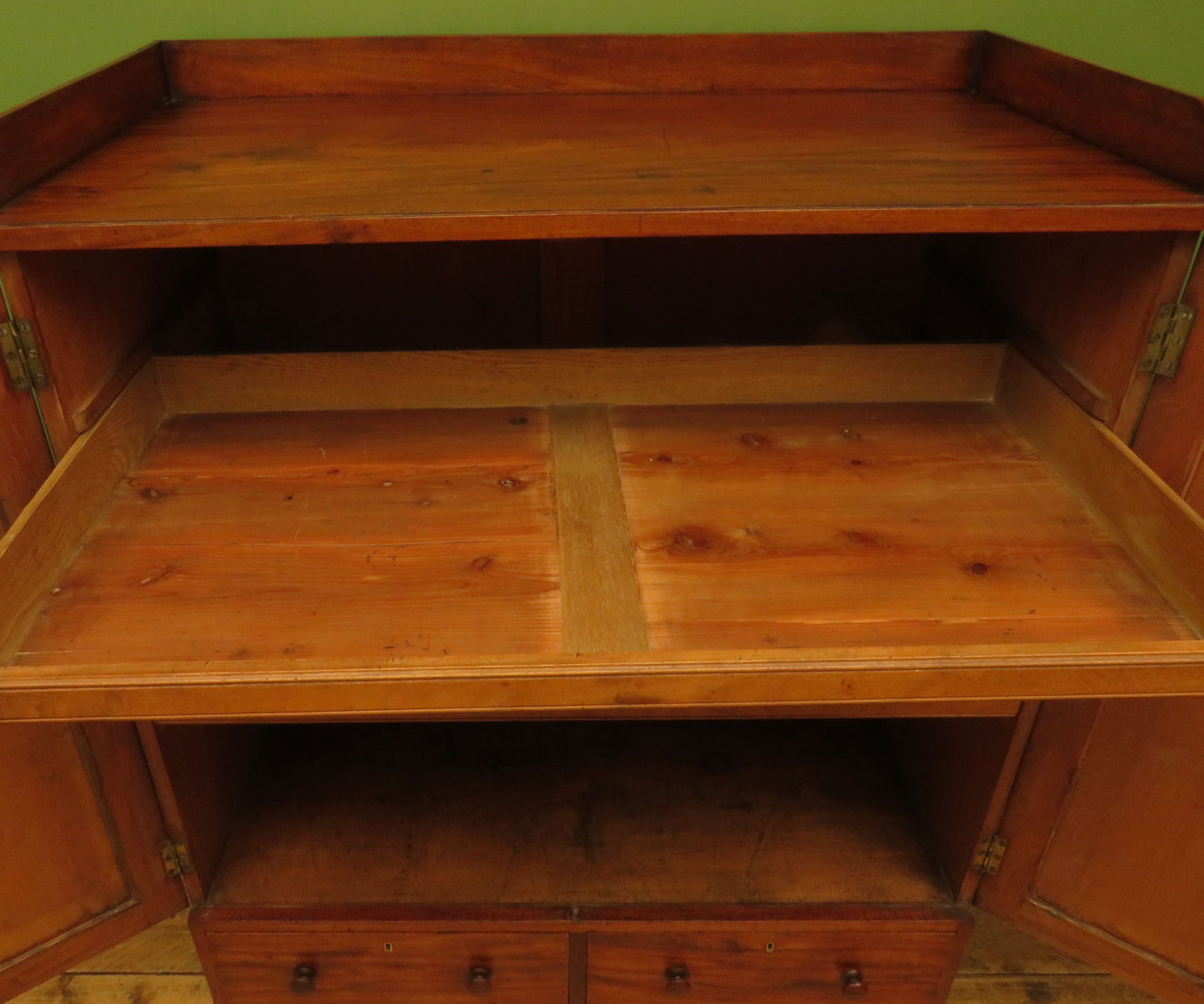Antique Irish Linen Press Cupboard from Merrion Castle, Dublin