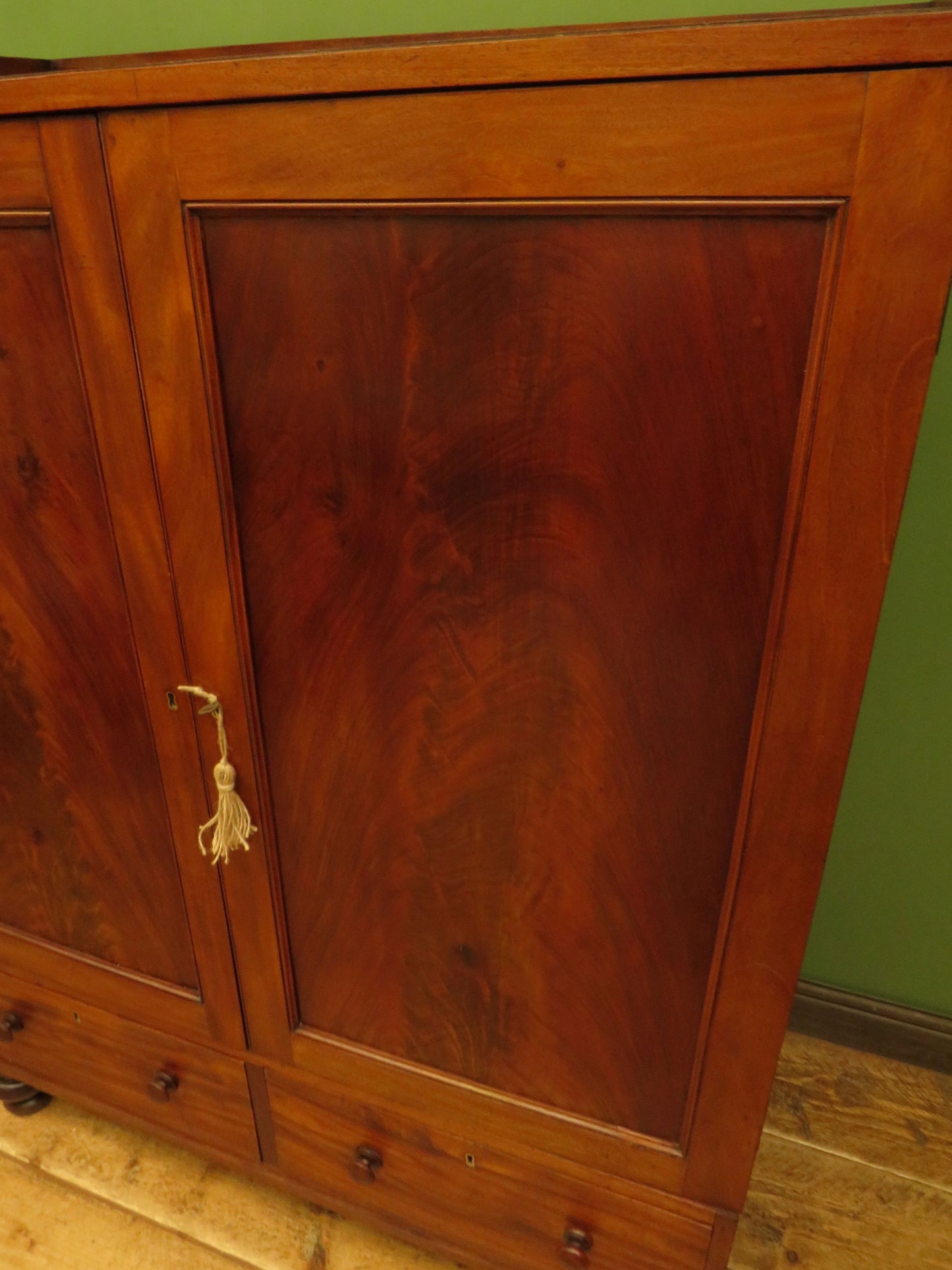 Antique Irish Linen Press Cupboard from Merrion Castle, Dublin