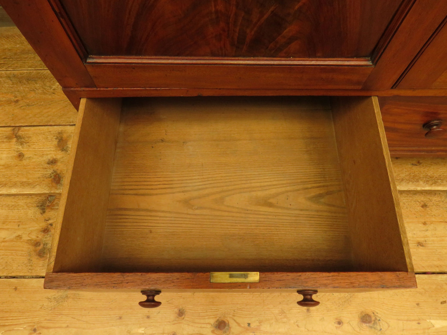 Antique Irish Linen Press Cupboard from Merrion Castle, Dublin