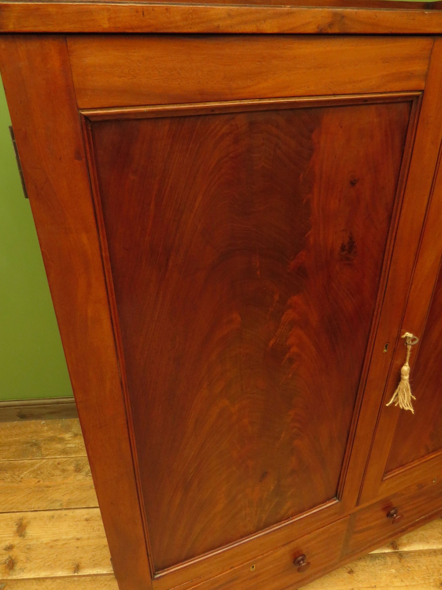 Antique Irish Linen Press Cupboard from Merrion Castle, Dublin
