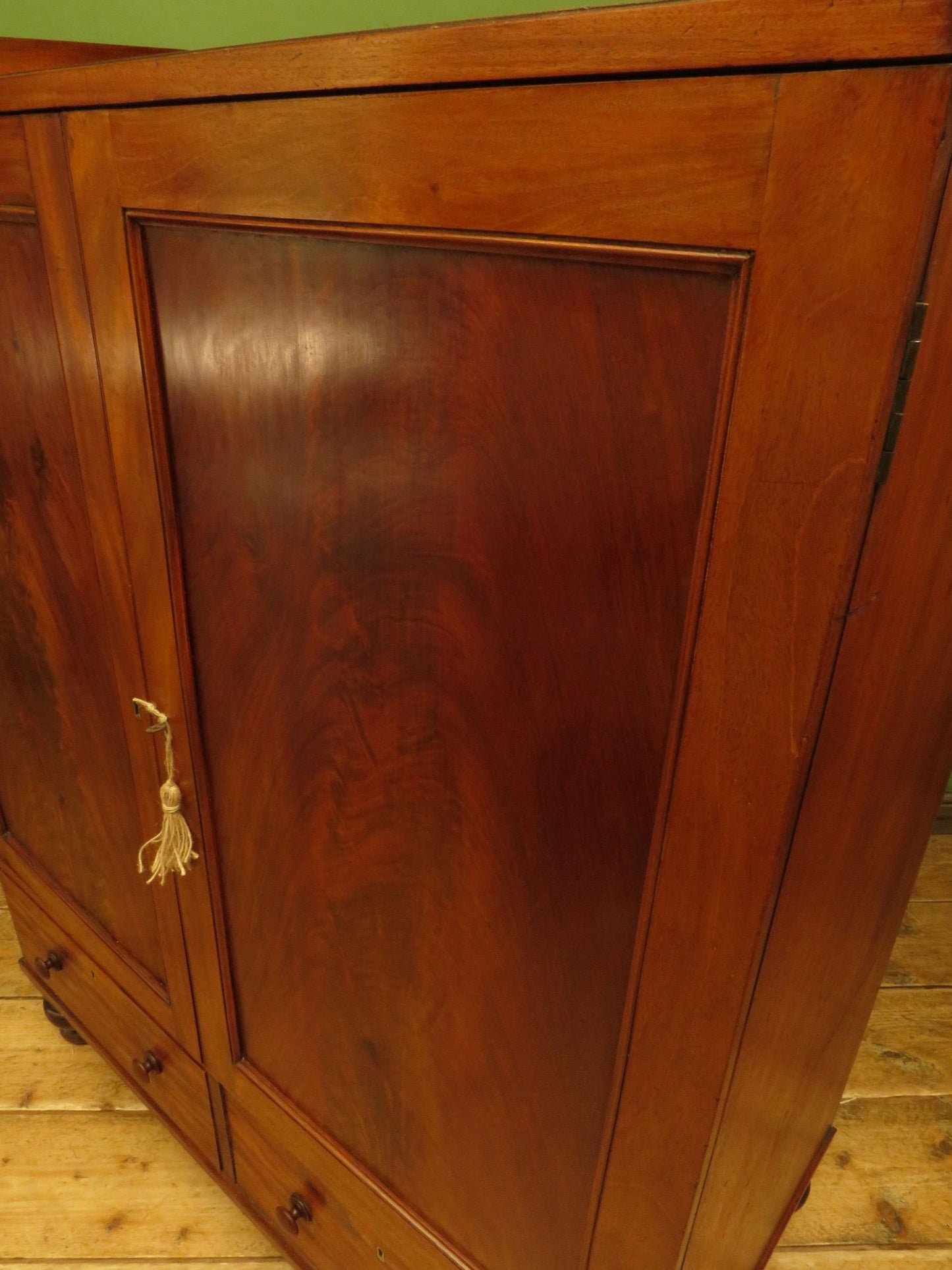 Antique Irish Linen Press Cupboard from Merrion Castle, Dublin