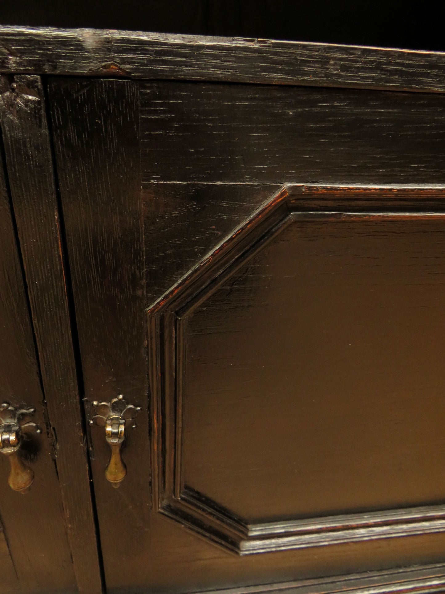 Ebonised Oak Book Shelves
