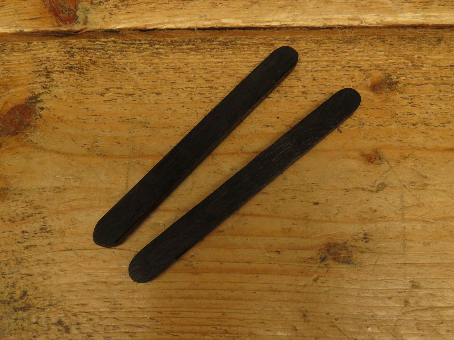 Ebonised Oak Book Shelves