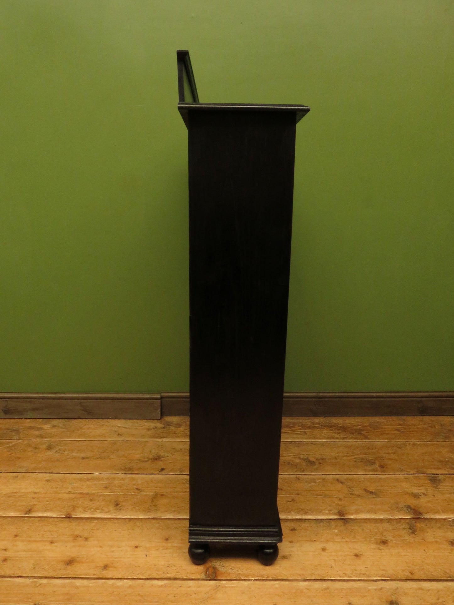 Ebonised Oak Book Shelves