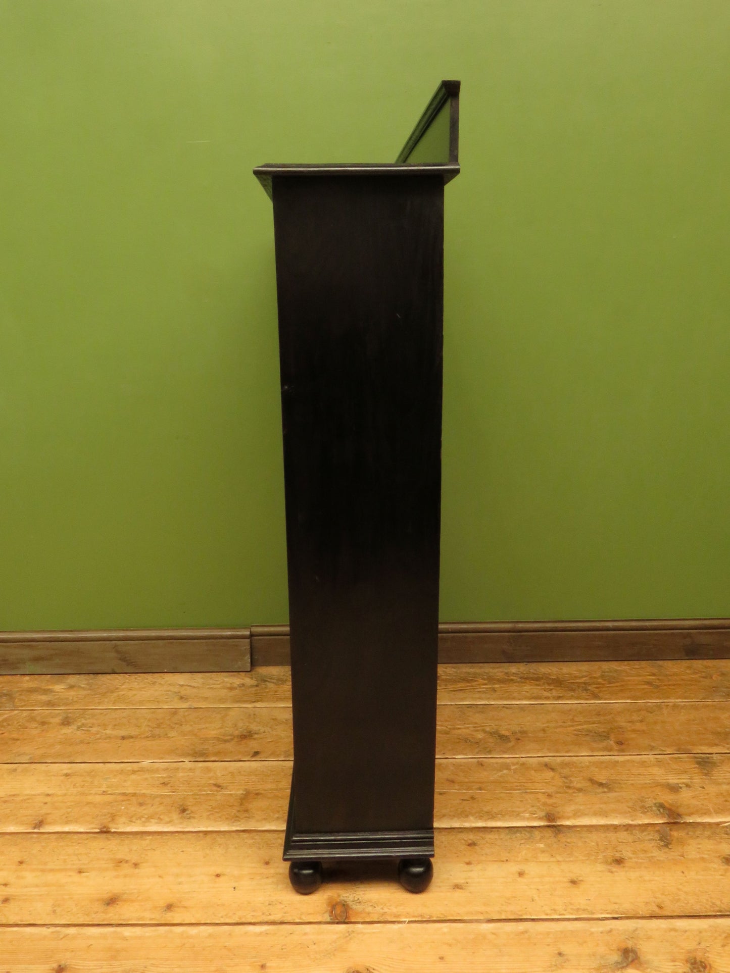 Ebonised Oak Book Shelves
