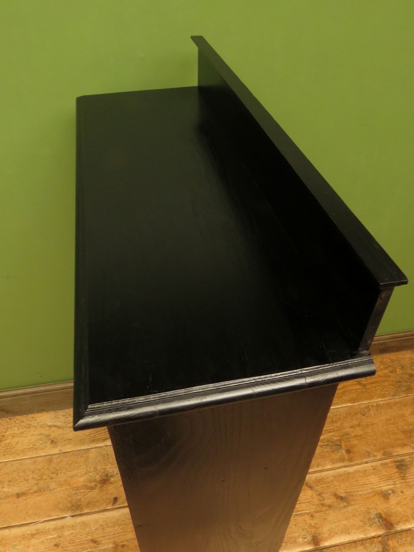 Ebonised Oak Book Shelves
