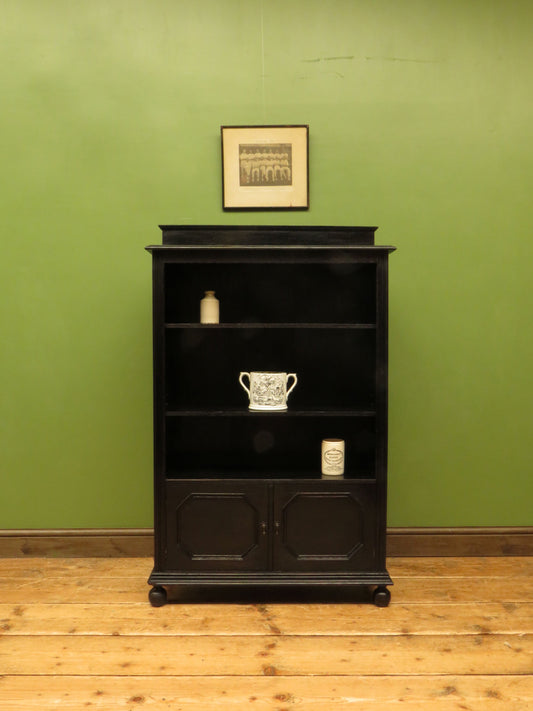 Ebonised Oak Book Shelves