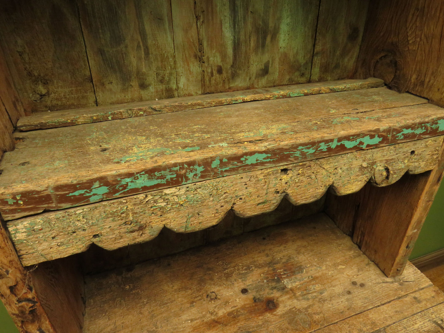 Old Rustic French Gardening Potting Shed Shop Display Hutch