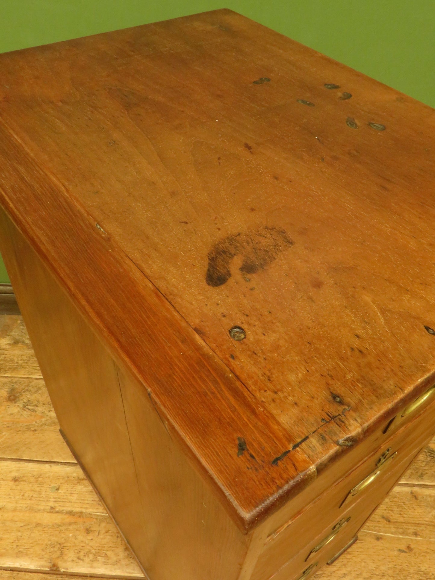 Antique Naval Campaign Chest of Drawers from RMS Speedwell