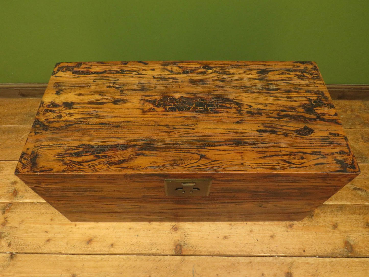 Large Oriental Elm Blanket Chest