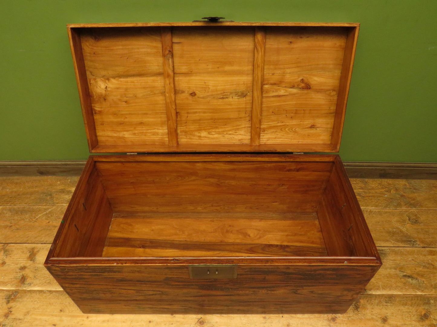 Large Oriental Elm Blanket Chest