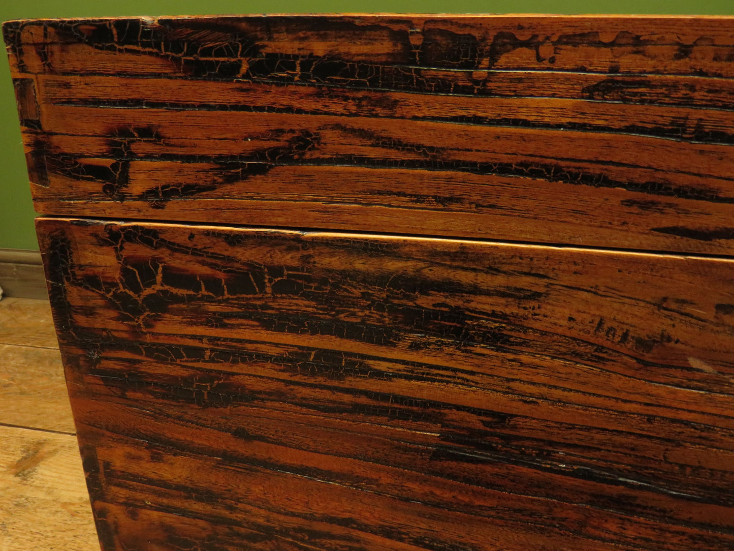 Large Oriental Elm Blanket Chest