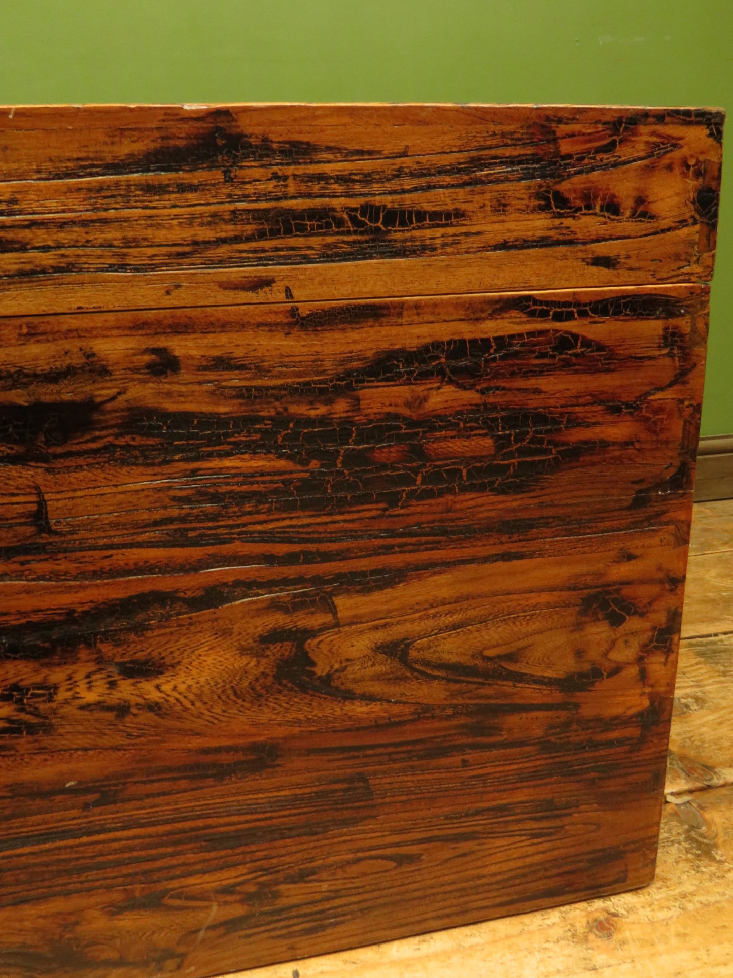 Large Oriental Elm Blanket Chest