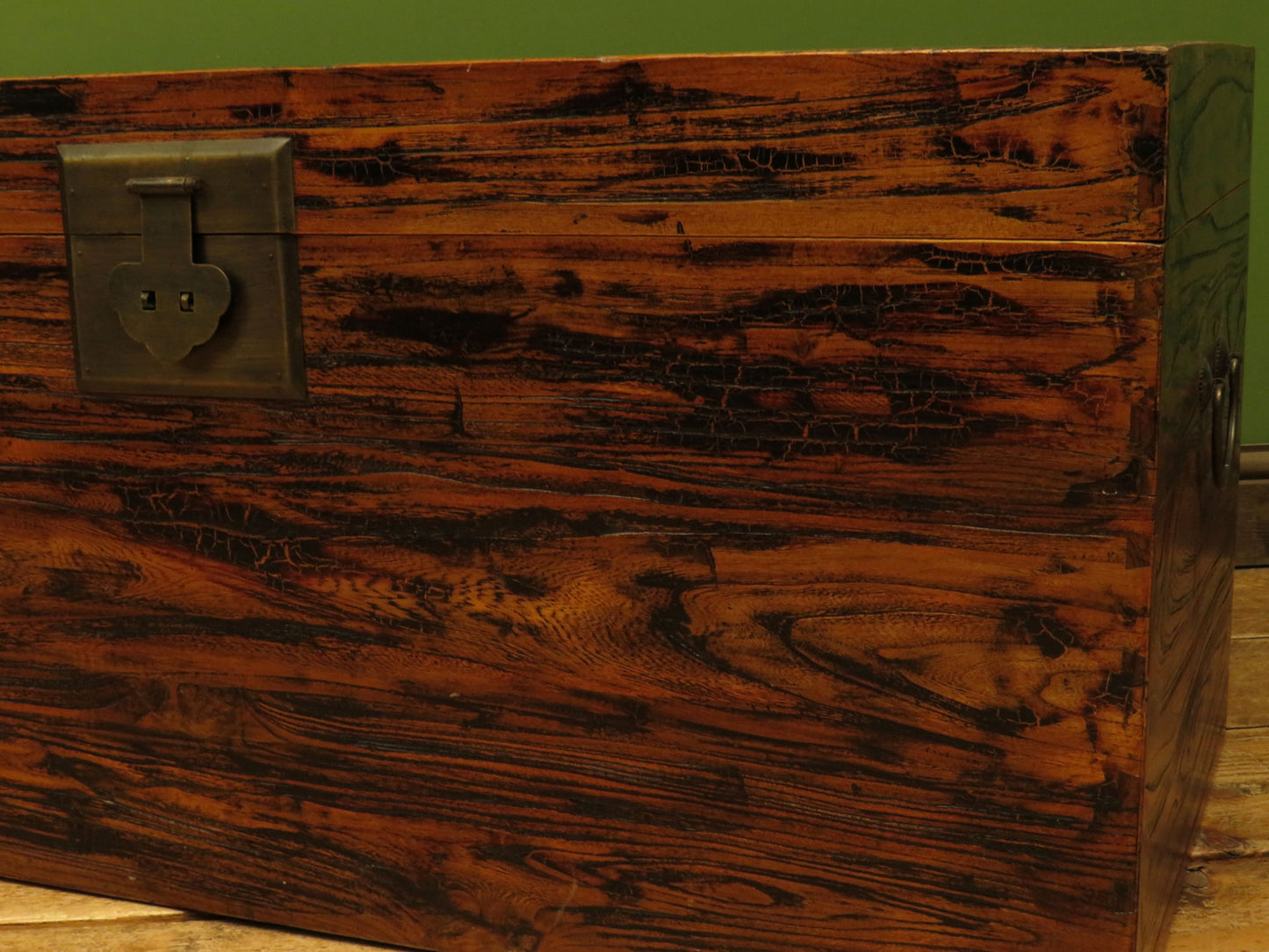 Large Oriental Elm Blanket Chest