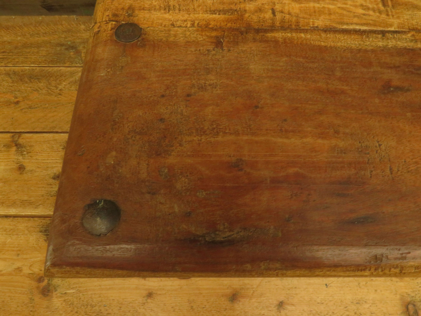 Indian Coffee Table with wrought metal detailing