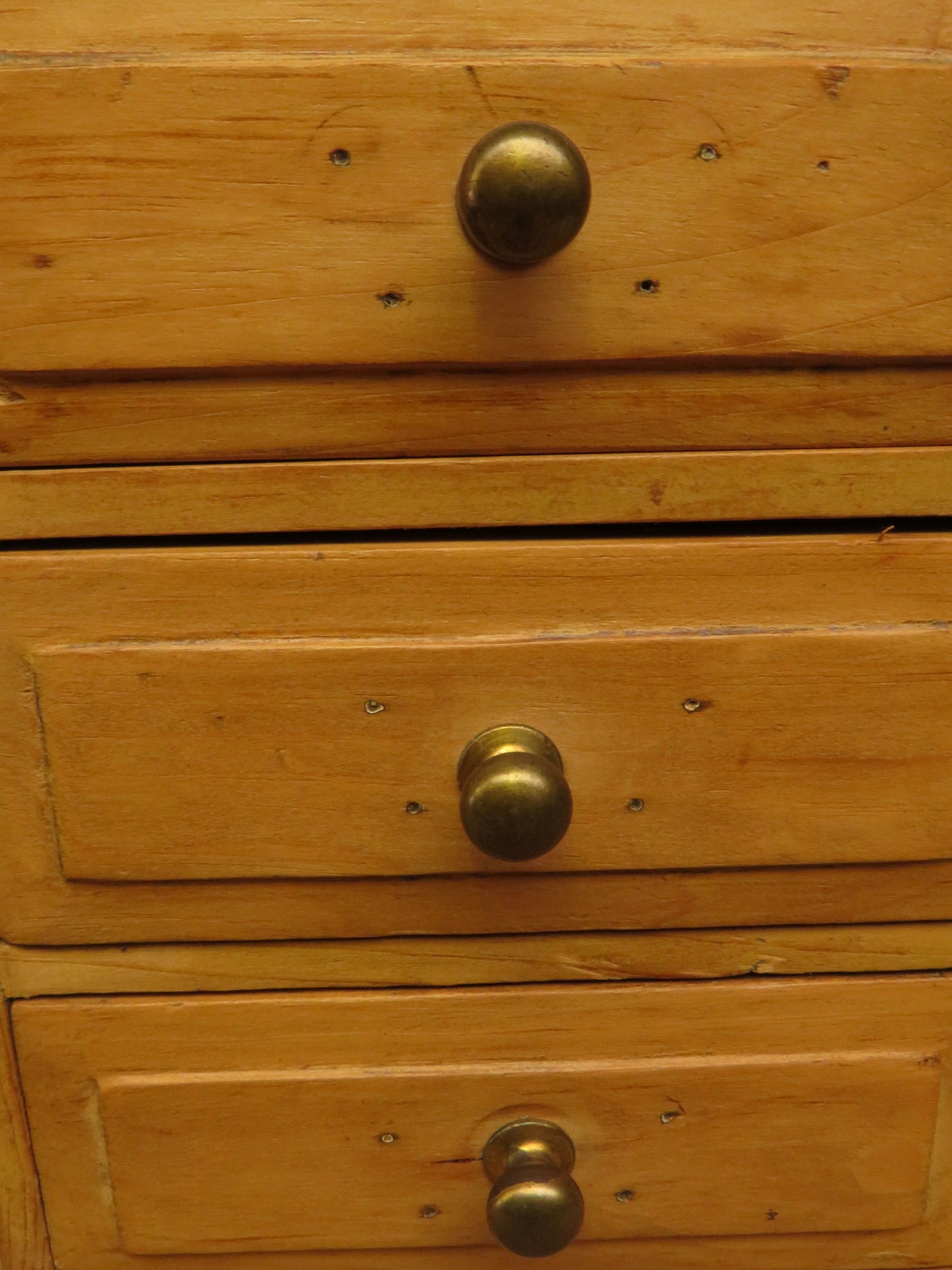 Antique Table-top Pine Keepsake Chest