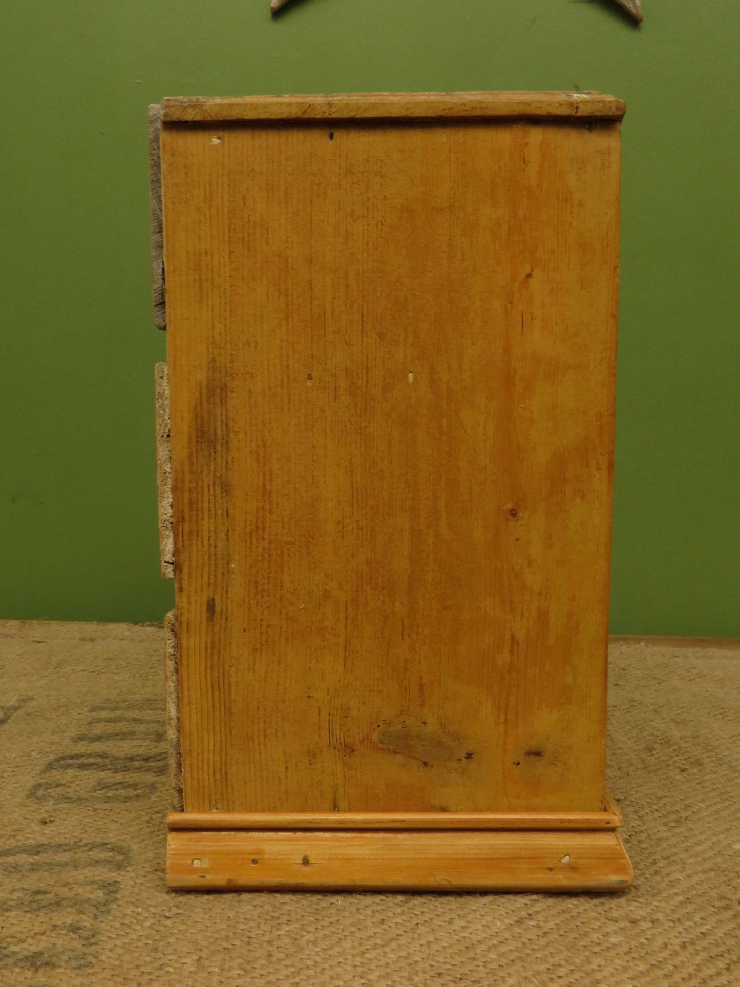 Antique Table-top Pine Keepsake Chest