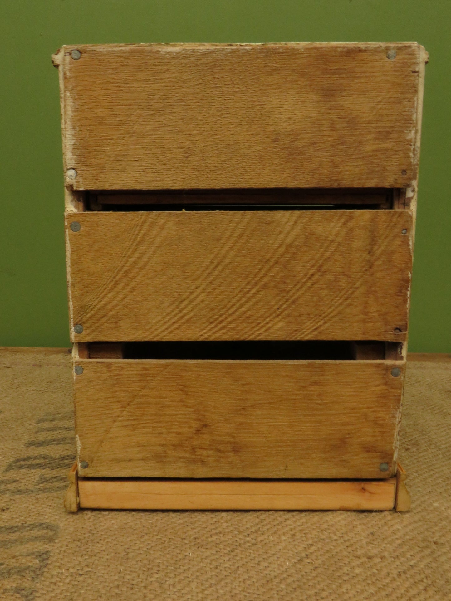 Antique Table-top Pine Keepsake Chest
