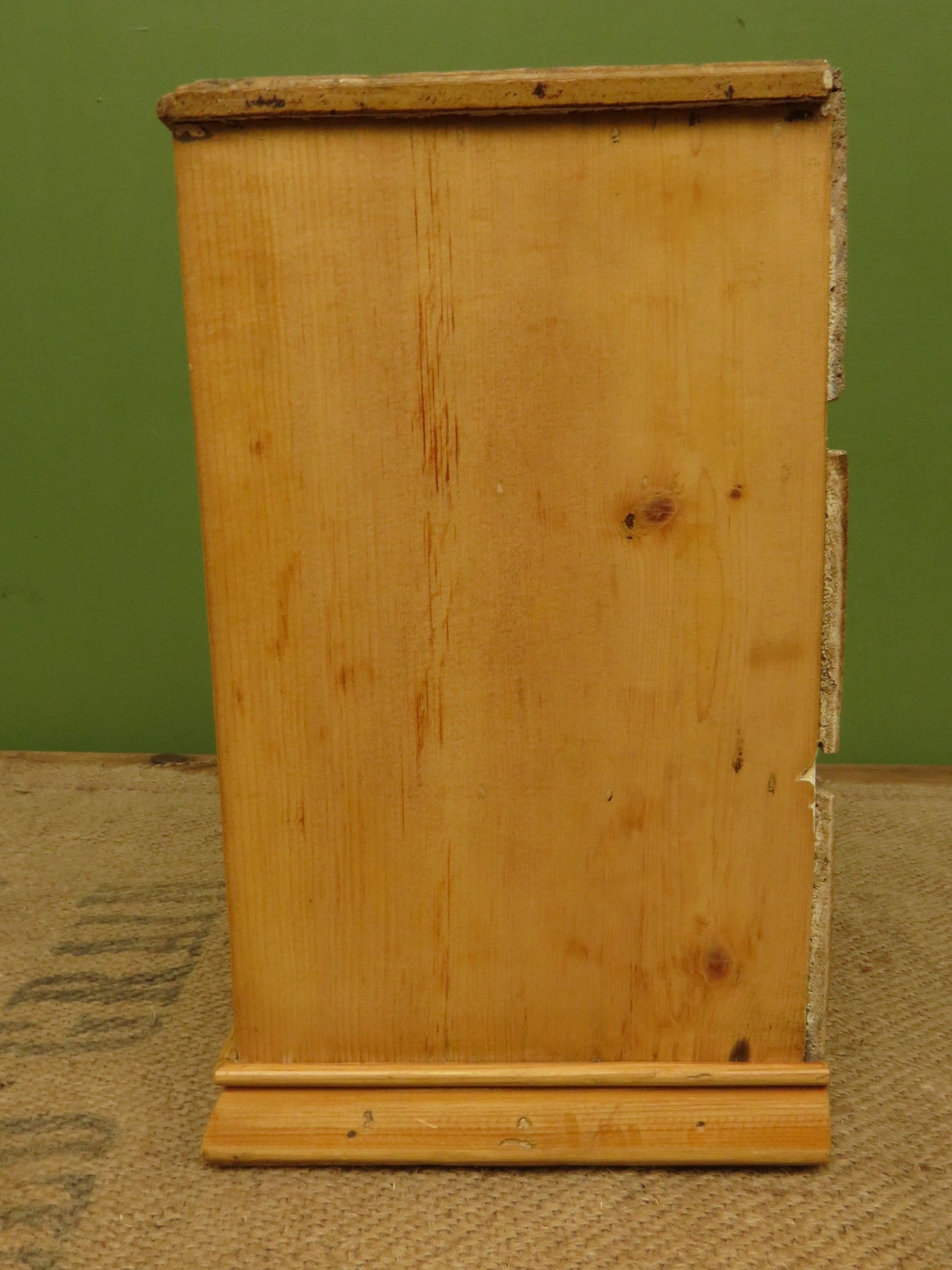 Antique Table-top Pine Keepsake Chest