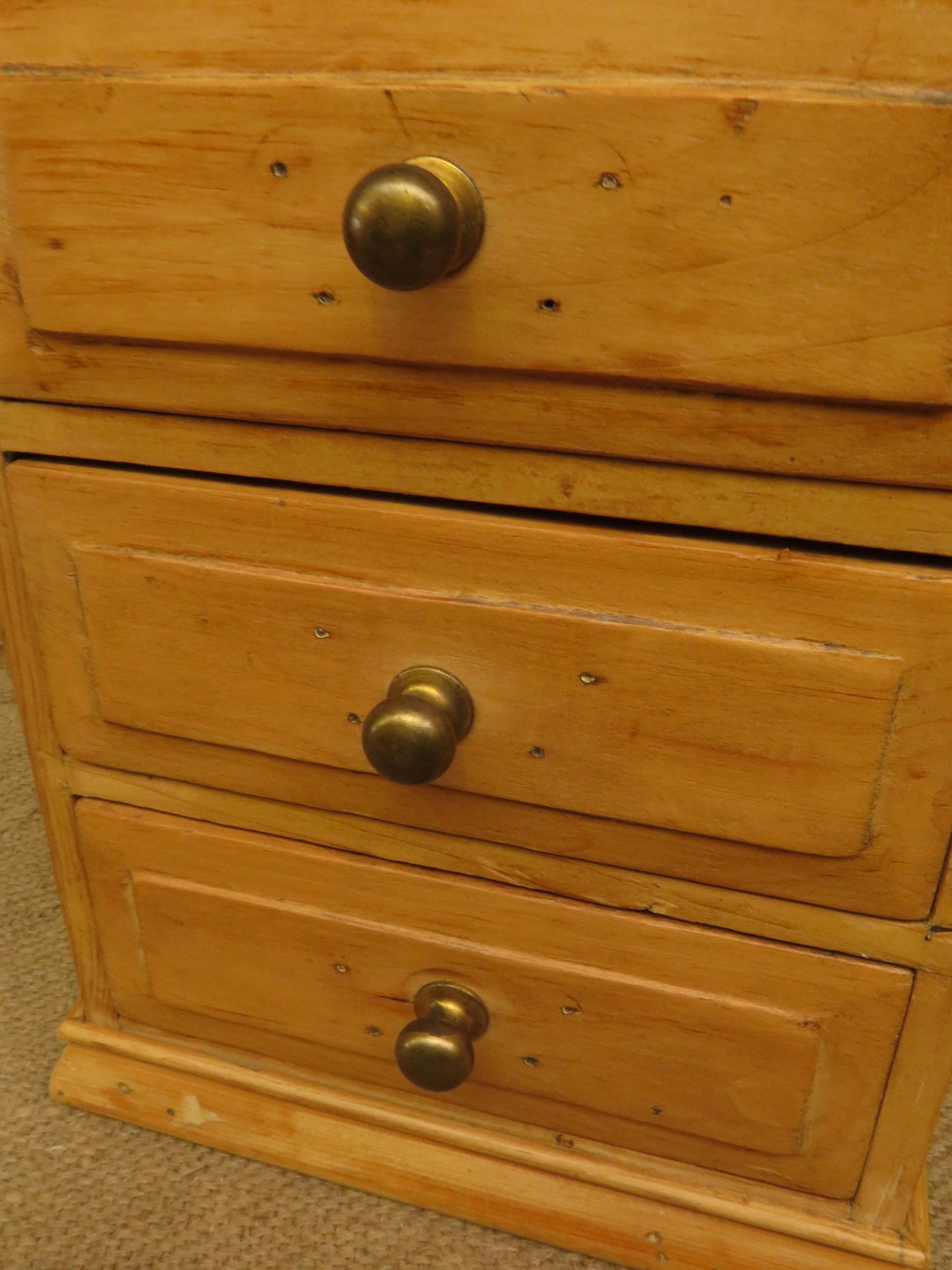 Antique Table-top Pine Keepsake Chest