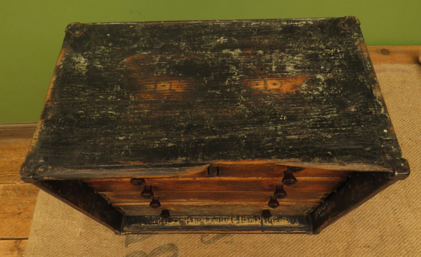 Rustic Engineers Chest tool drawers