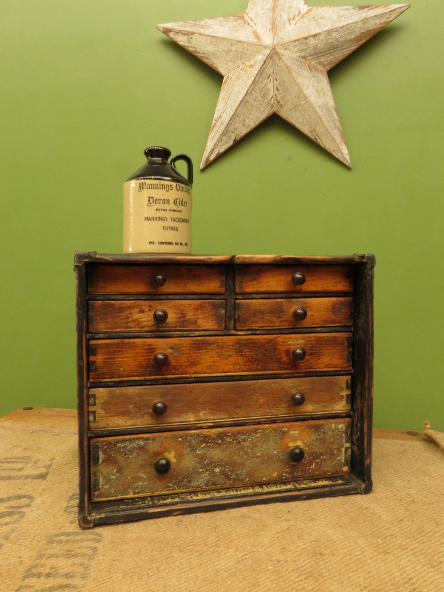 Rustic Engineers Chest tool drawers