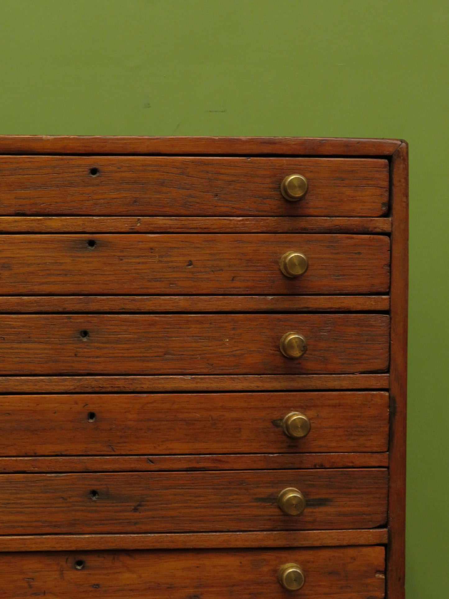 Large Antique Table top Collectors Chest of 8 drawers