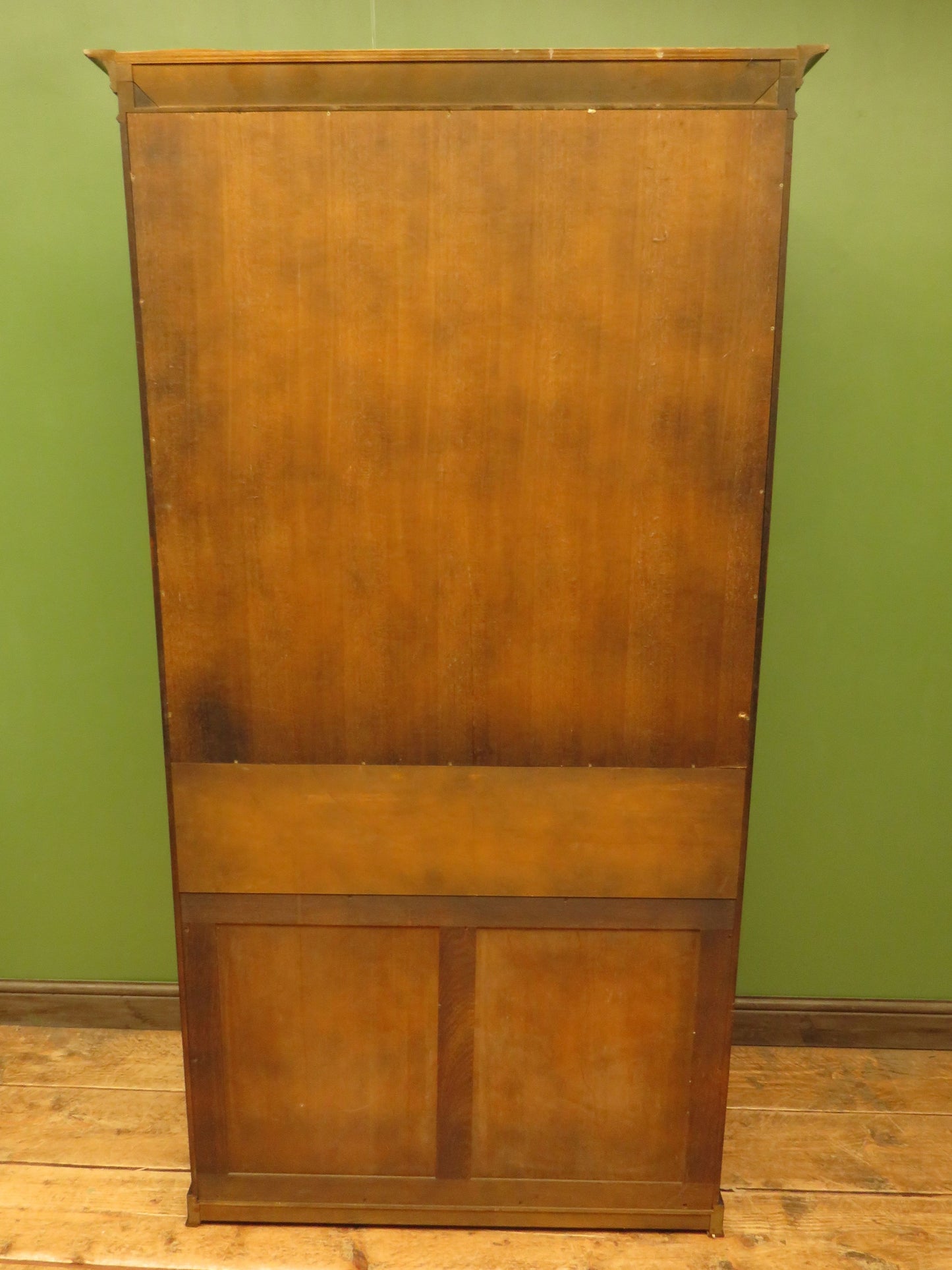 Tall Narrow Display Cabinet with Cupboard
