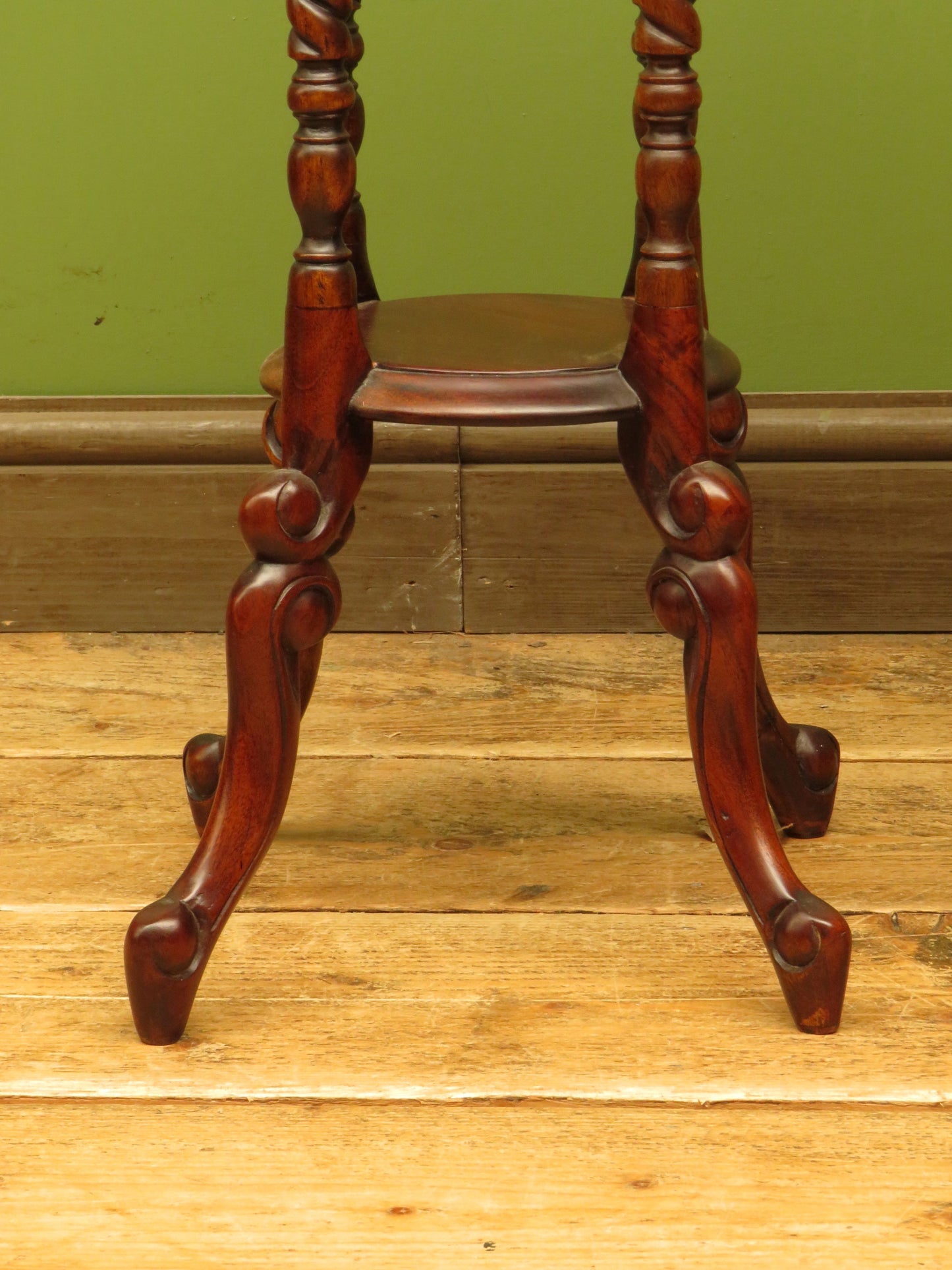 Pair of Jardiniere Plant Stands by Ancient Mariner, set on barley twist supports
