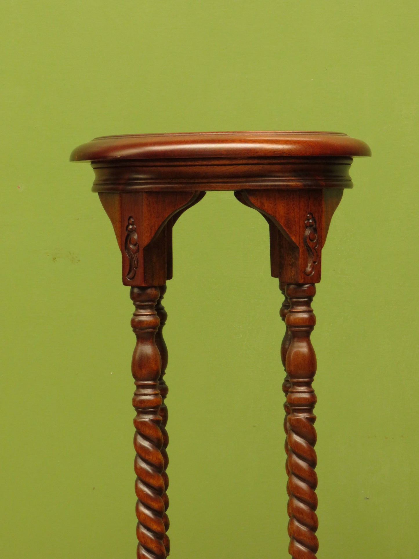 Pair of Jardiniere Plant Stands by Ancient Mariner, set on barley twist supports