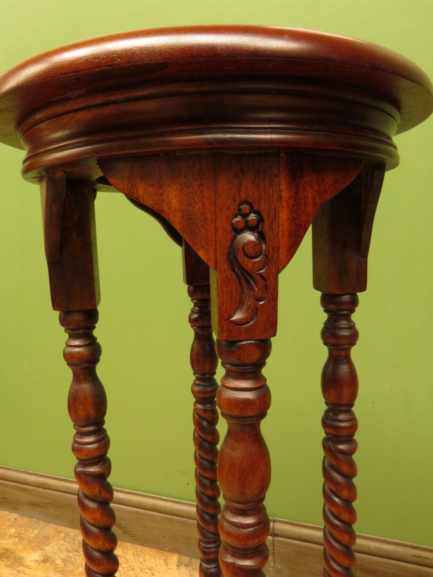 Pair of Jardiniere Plant Stands by Ancient Mariner, set on barley twist supports