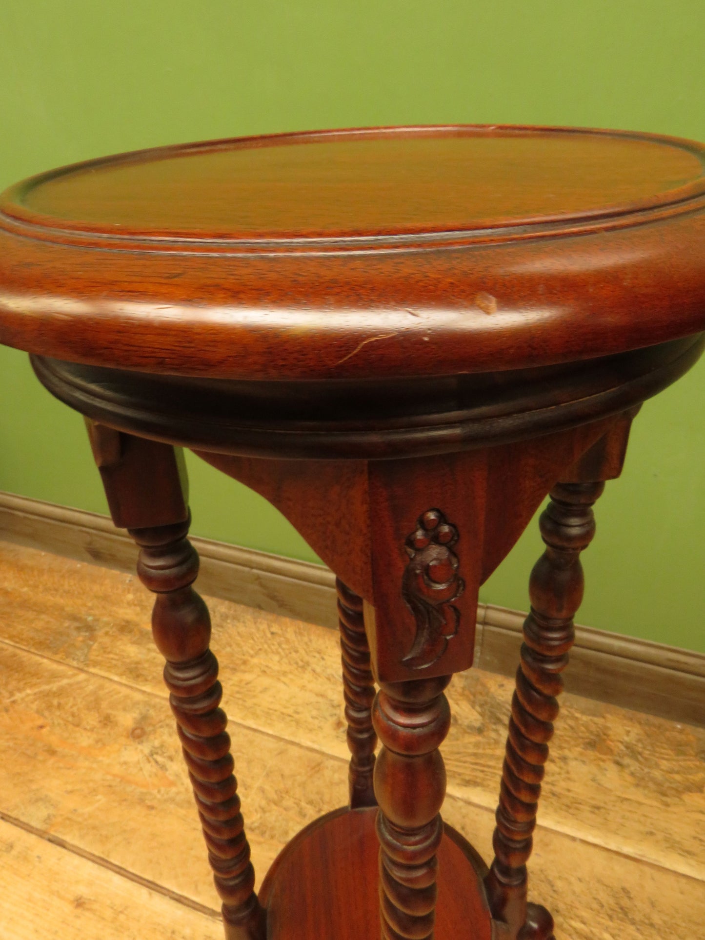 Pair of Jardiniere Plant Stands by Ancient Mariner, set on barley twist supports