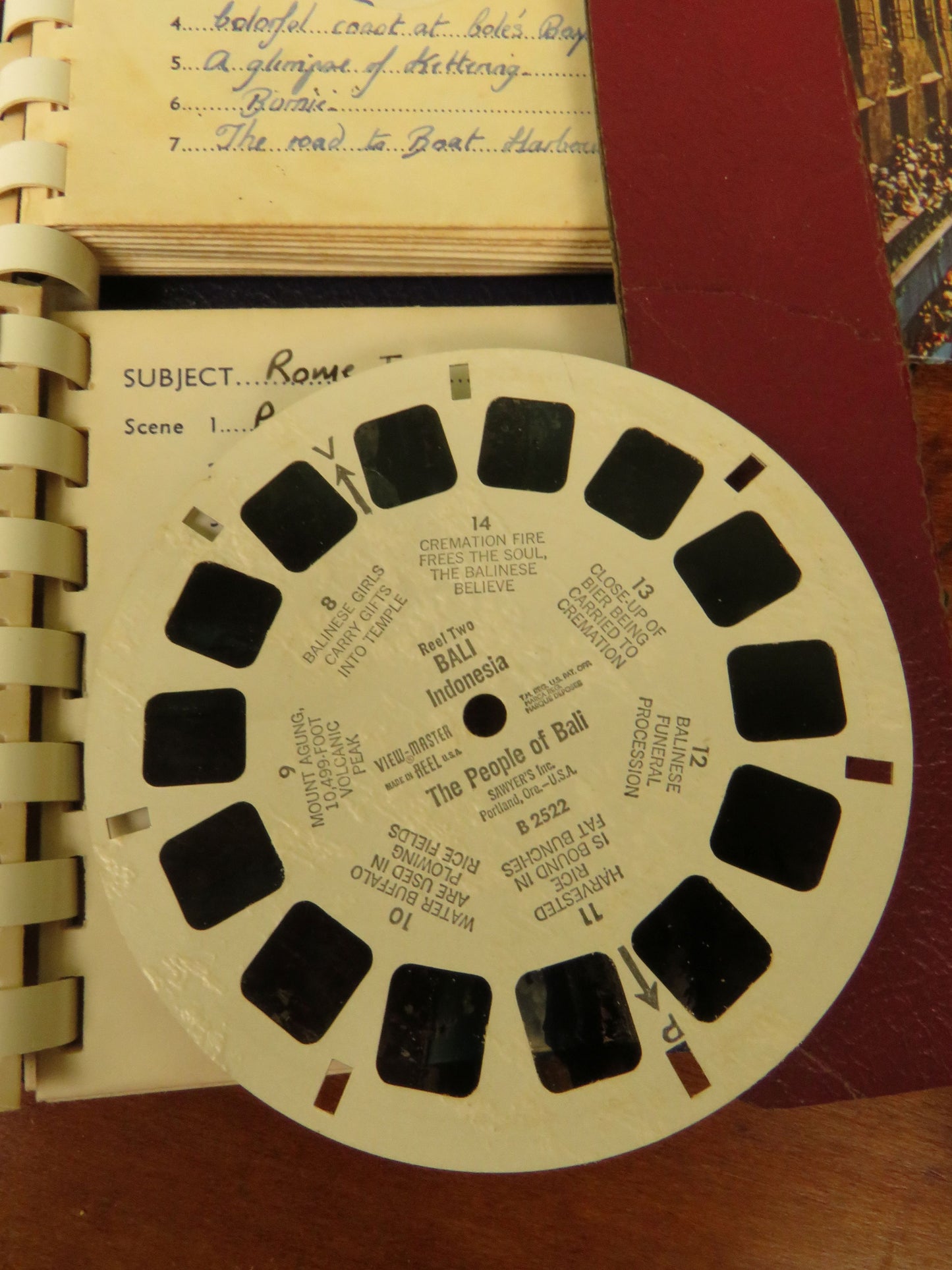 Vintage View-Master 3D Viewer and slides